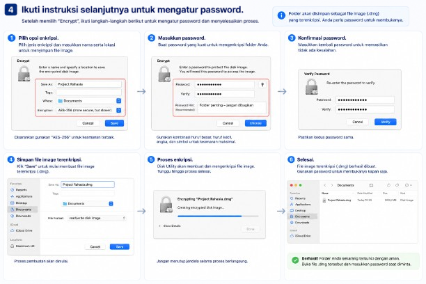 Ikuti instruksi selanjutnya untuk mengatur password.