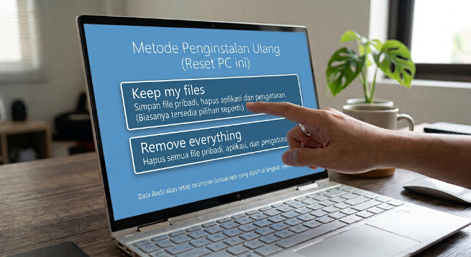 Keep my files
Remove everything