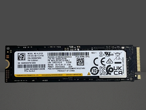 SSD M.2 NVMe kelas mid-to-high seperti Samsung PM9A1 M.2 SSD