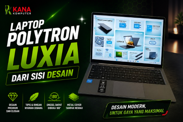 Laptop Polytron Luxia dari Sisi Desain