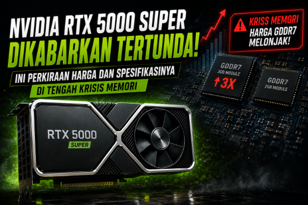 Nvidia RTX 5000 Super Dikabarkan Tertunda, Ini Perkiraan Harga dan Spesifikasinya di Tengah Krisis Memori