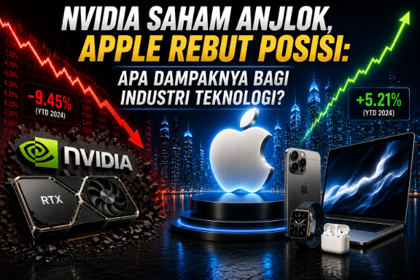 Nvidia Saham Anjlok, Apple Rebut Posisi: Apa Dampaknya bagi Industri Teknologi?