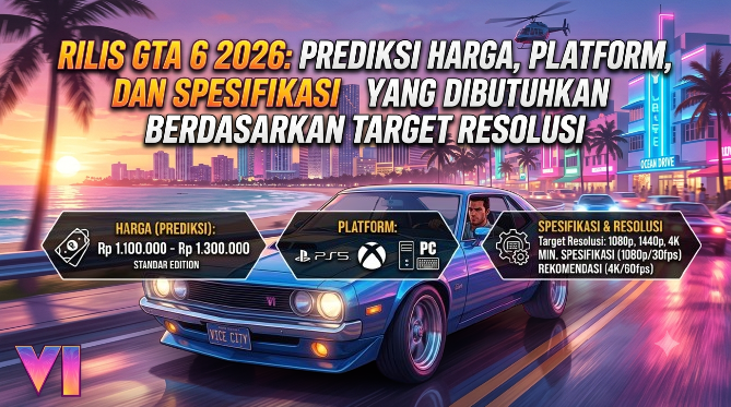 Rilis GTA 6 2026: Prediksi Harga, Platform, dan Spesifikasi yang Dibutuhkan Berdasarkan Target Resolusi