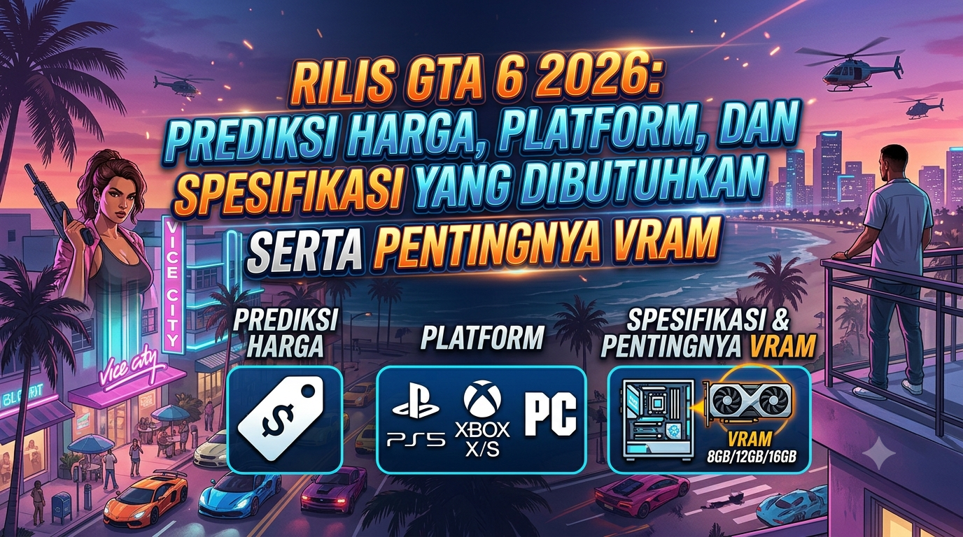 Rilis GTA 6 2026: Prediksi Harga, Platform, dan Spesifikasi yang Dibutuhkan serta Pentingnya VRAM