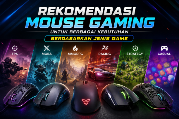 Rekomendasi Mouse Gaming untuk Berbagai Kebutuhan Berdasarkan Jenis Game
