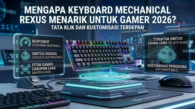 Mengapa Keyboard Mechanical Rexus Menarik untuk Gamer 2026?