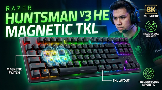 Razer Huntsman V3 HE Magnetic TKL