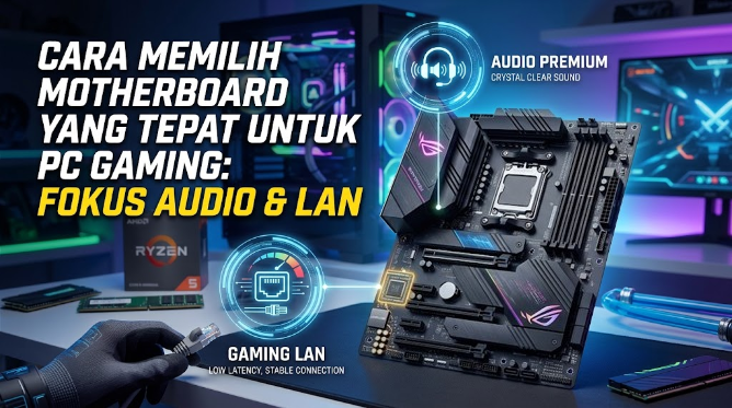 Cara Memilih Motherboard yang Tepat untuk PC Gaming Berdasarkan Audio dan LAN