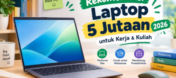 Rekomendasi Laptop 5 Jutaan