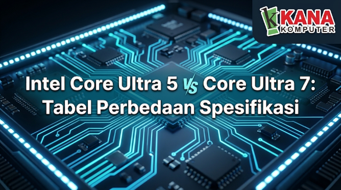 Intel Core Ultra 5 vs Core Ultra 7 Tabel Perbedaan Spesifikasi
