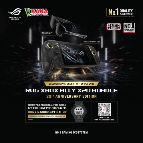 ROG Xbox Ally X20 Bundlepre-order bundle eksklusif berlangsung pada 16–30 Oktober 2026