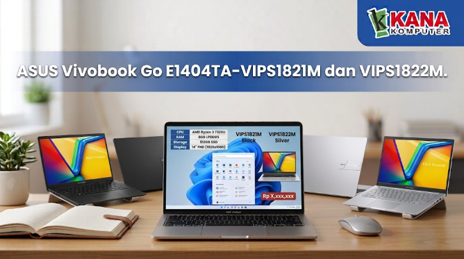 ASUS Vivobook Go E1404TA-VIPS1821M dan VIPS1822M.
